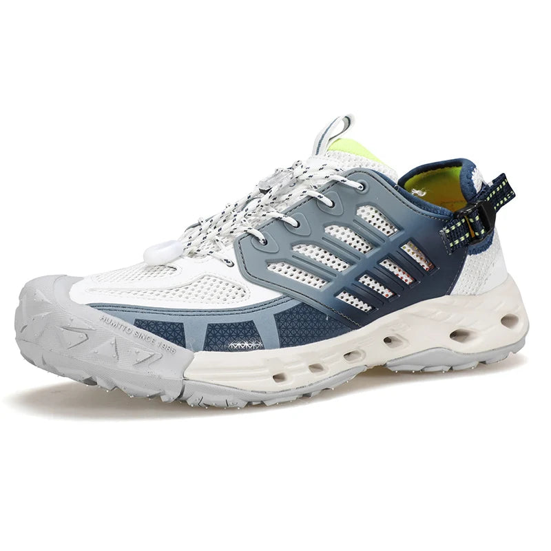 HUMTTO Barefoot Shoes Mens Summer Hiking Shoes for Men Breathable Quick Drying Outdoor Sneakers Trekking Black Beach Sandals Man