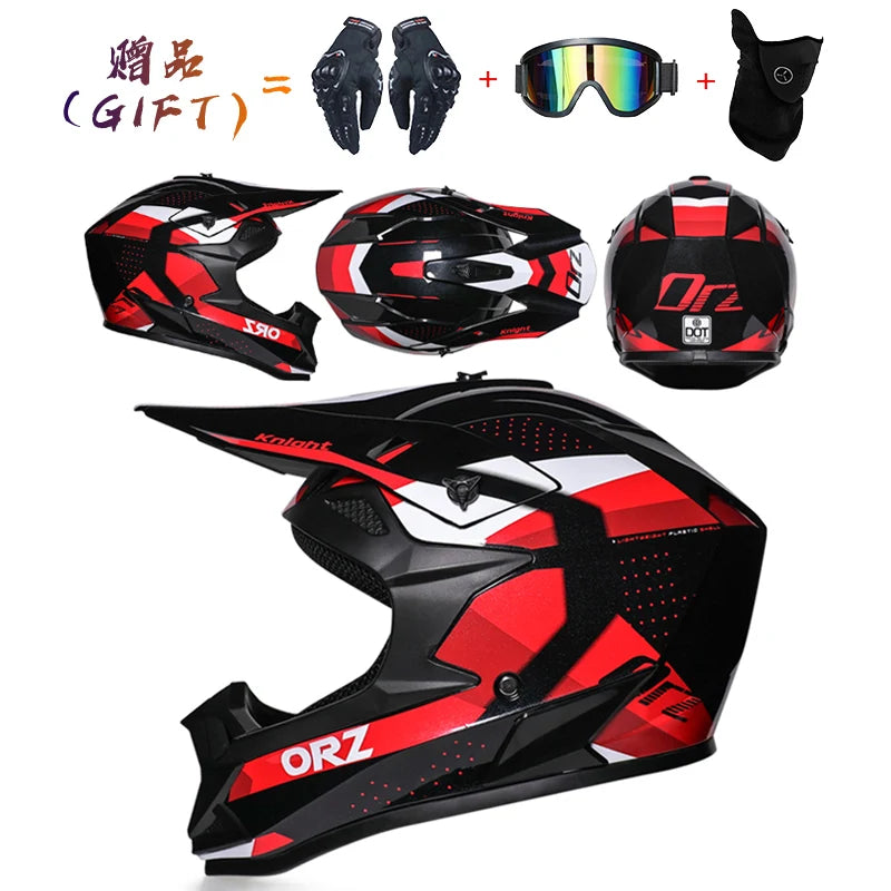 Motorcycle helmet motorcross off-road helmets ATV Dirtbike downhill racing helmet DOT capacete Bicycle DH speed reduction