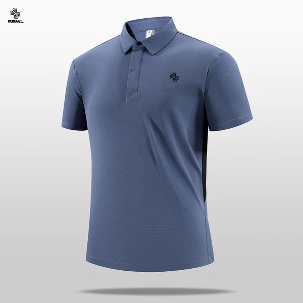 SBWL Men's Fashion 7 Color Business Leisure High Quality POLO Shirt Outdoor Golf Equestrian Sports Short Sleeve POLO T-Shirt Top