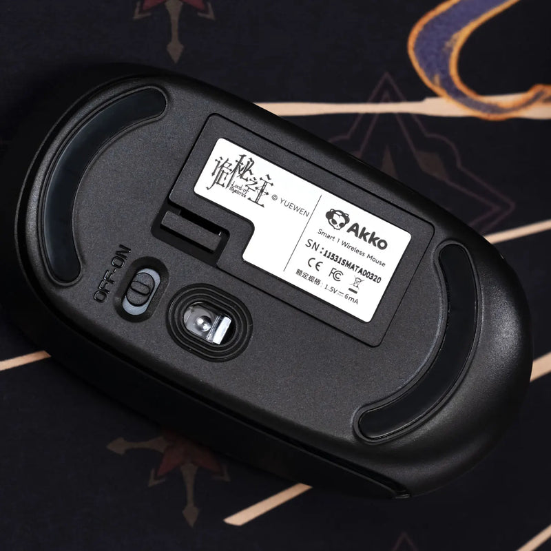 Akko Smart 1 2.4G Wireless Mouse Lord of the Mysteries Ergonomically Design 3200DPI Adjustable Lightweight Gaming Office Mouse