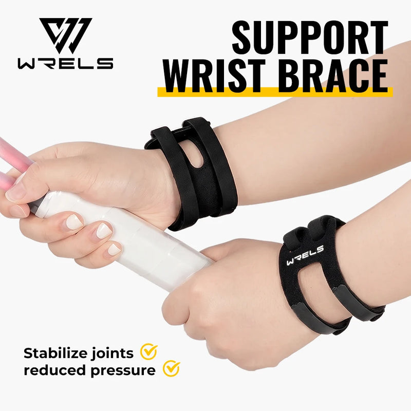 WRELS Sports Wrist Brace Adjustable Compression Wristband Breathable Prevent Sprain Gym Fitness Wrist Workout Support Strap
