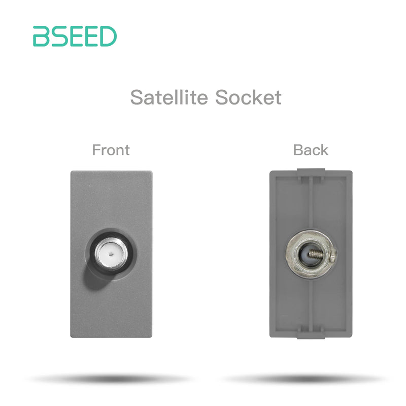 BSEED Wall Socket Internet Cat6 Parts Plastic Frame USB Type-C Charge Port TV HDMI Interface DIY Function Part Free Combination