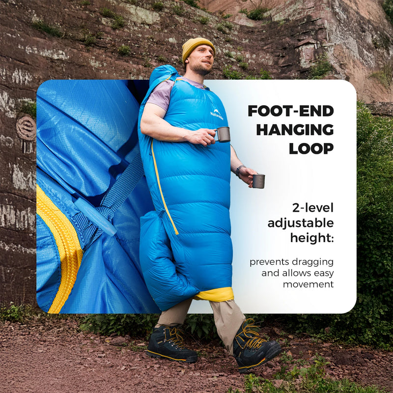 Naturehike Snow Bird Base Sleeping Bag -16℃ Cold-Proof Outdoor Hiking Breathable Mummy Camping Gear Windproof Fully Covered Tour