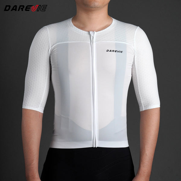 អាវយឺតជិះកង់ DAREVIE Aero ល្បឿនលឿនប្រឆាំងនឹងកាំរស្មីយូវីកម្រិតខ្ពស់សម្រាប់បុរស អាវយឺតជិះកង់ Maillot ស្រូបយកសំណើមទម្ងន់ស្រាលសម្រាប់បុរស