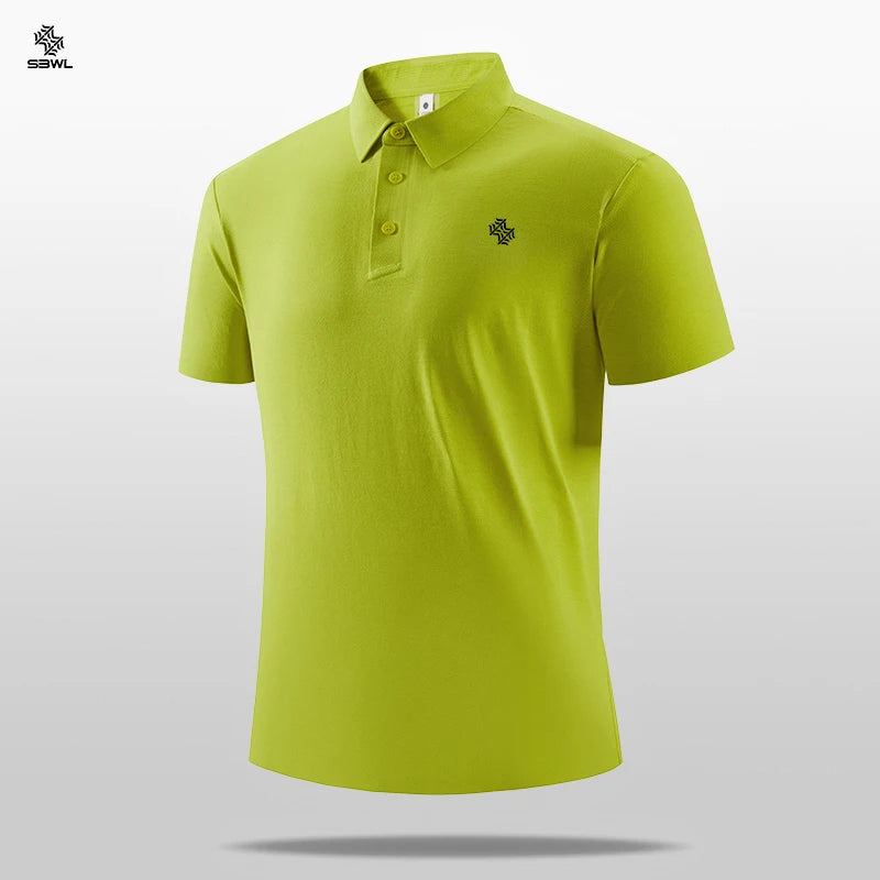SBWL Summer New High-Quality Men's Sports POLO Shirts and Fashion Casual Short-Sleeved T-Shirts Tops