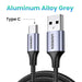Ugreen Micro USB Cable 3A Nylon Fast Charging USB Type C Cable for Samsung Xiaomi HTC USB Charger Data Phone Cable Quick Charge Type-C Grey CHINA