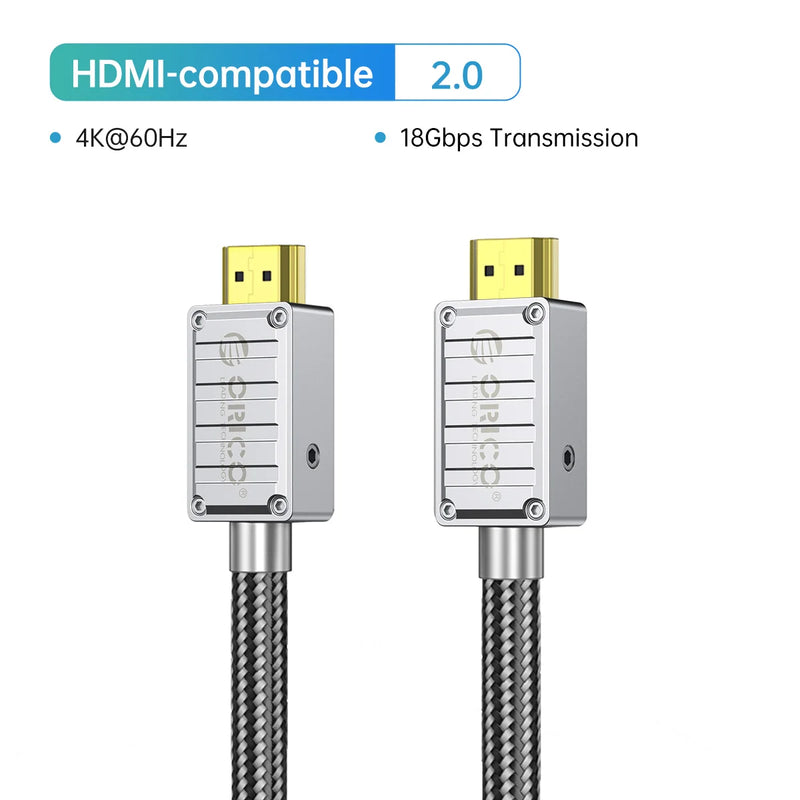 ORICO ORICO 8K@60Hz HDMI-compatible 2.1 Cable 48Gbps Gold-Plated Connectors for Gaming PS5/Xbox/PC 4K 120Hz eARC Dolby Atmos