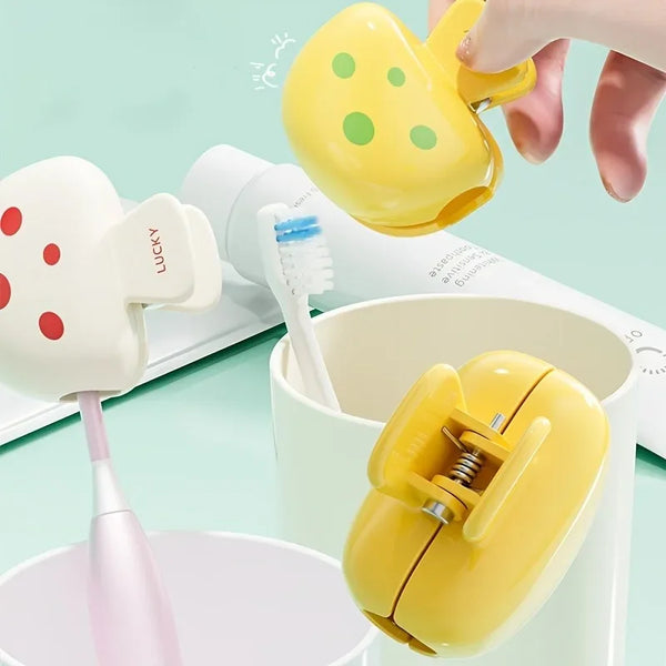 1pc Mushroom Toothbrush Holder Travel Toothbrush Cover Dust-proof Toothbrush Head Protective Clip Home Storage Box