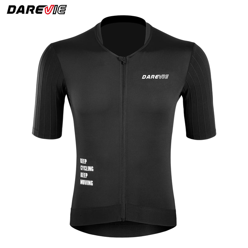 អាវយឺតជិះកង់ DAREVIE Aero Man កាត់បន្ថយភាពធន់ PRO Level អាវជិះកង់ប្រឆាំងនឹងកាំរស្មីយូវី 40+ សម្រាប់បុរស ស្រូបយកសំណើម