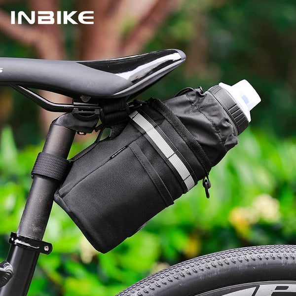 INBIKE Bicycle Head Water Bottle Bag Multifunctional Bike Handlebar Bag Storag Holder Bikepacking for Cycling Bike Accessories