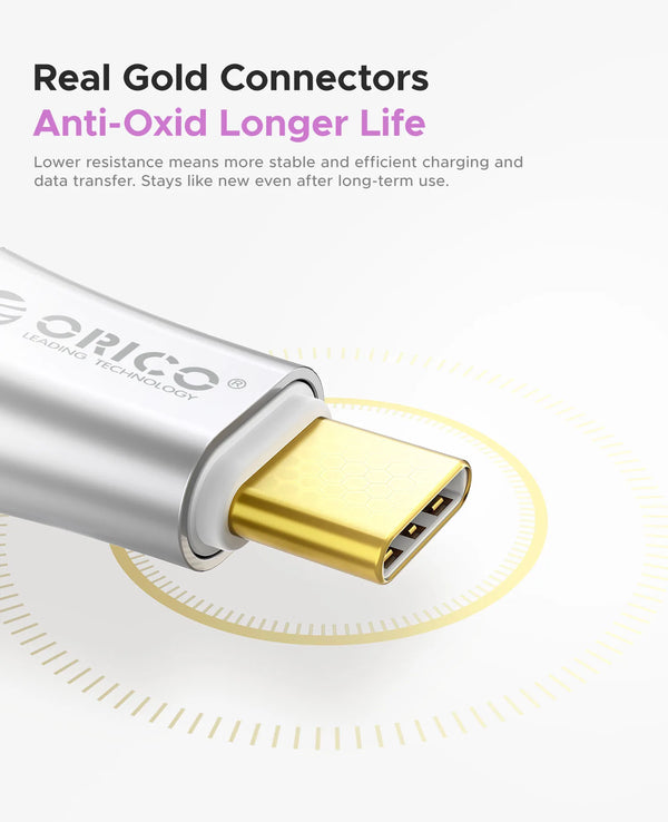 ORICO Aura Charge PD 60W USB Type C To USB C Cable PD 3.0 Fast Charging Charger Wire For Macbook Pro iPad Samsung