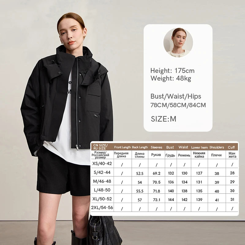 AMII Hooded Down Jackets Woman 2026 Winter New Loose Casual Short Down Jacket Waterproof Versatile Clothes For Ladies 12524029
