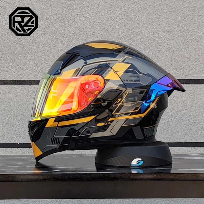 ORZ's latest high-quality modular flip helmet cascos para motos motorcycle dual lens full helmet capacity DOT approved