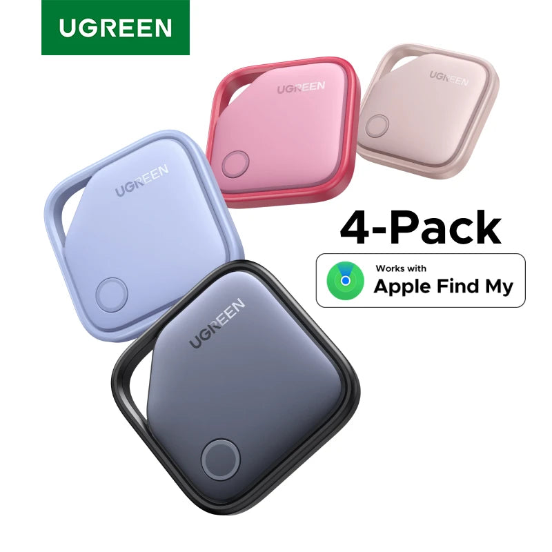 UGREEN Smart Tag Bluetooth Tracker, Keys Finder Item Locator SmartTag Up to 2 Year Battery For iPhone Apple Find My (only IOS)