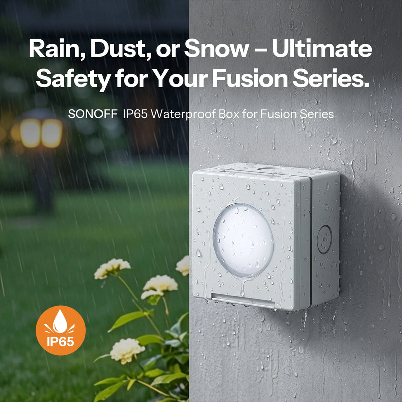 SONOFF EWPB Fusion Series IP65 Outdoor Waterproof Box V-0 Flame-Retardant PC Housing Designed for the Fusion Series