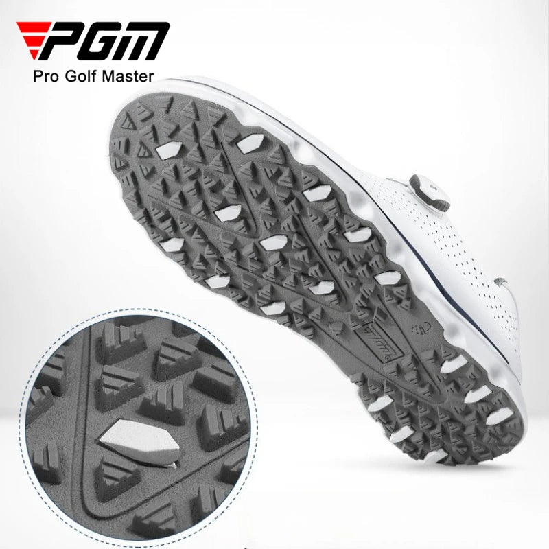PGM Men Golf Shoes with Rotating Shoelaces Super Breathable and Lightweight Sports Shoes XZ198