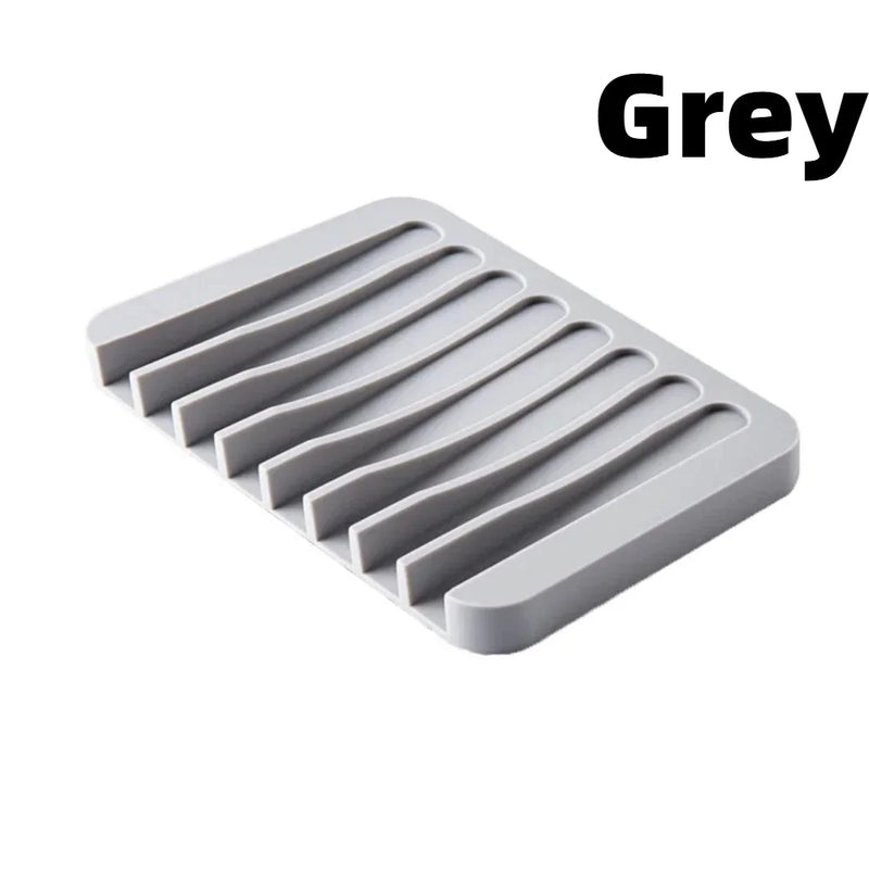 1pc Bathroom Anti-slip Soap Box Kitchen Drain Soap Holder, Simple Drain Soap Tray, Non-Waterlogging Soap Dispenser