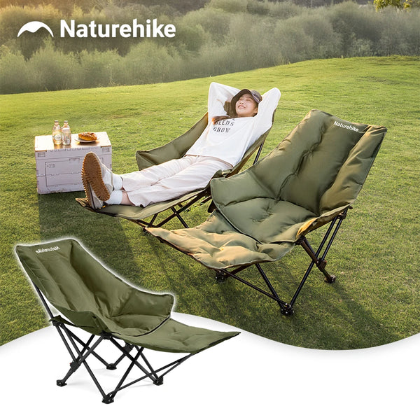 Naturehike Camping Sea Star 001 Folding Chair Lounging Feet Support High Back Ultralight Foldable Lie Down Outdoor Relax Chairs