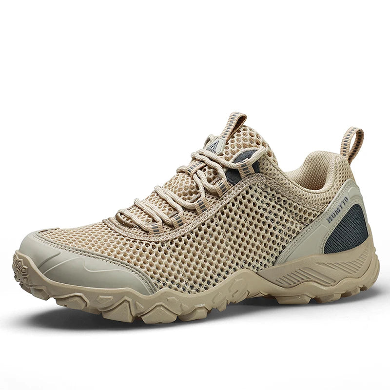 HUMTTO Breathable Summer Shoes for Men Non-slip Sports Hiking Shoes Man Outdoor Luxury Designer Trekking Climbing Mens Sneakers