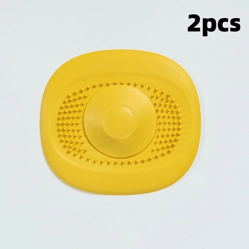 1/2pcs Press‑type floor drain cover Sink Stopper - Keep Kitchen and Bathroom Drains Clean Without Clogs, Kitchen Utensils.