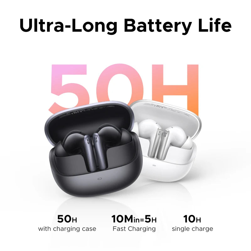 【2026 NEW】UGREEN EchoBuds Plus In-Ear Bluetooth Wireless Active Noise Cancelling Earphones 55dB Adaptive ANC, LDAC Headphones
