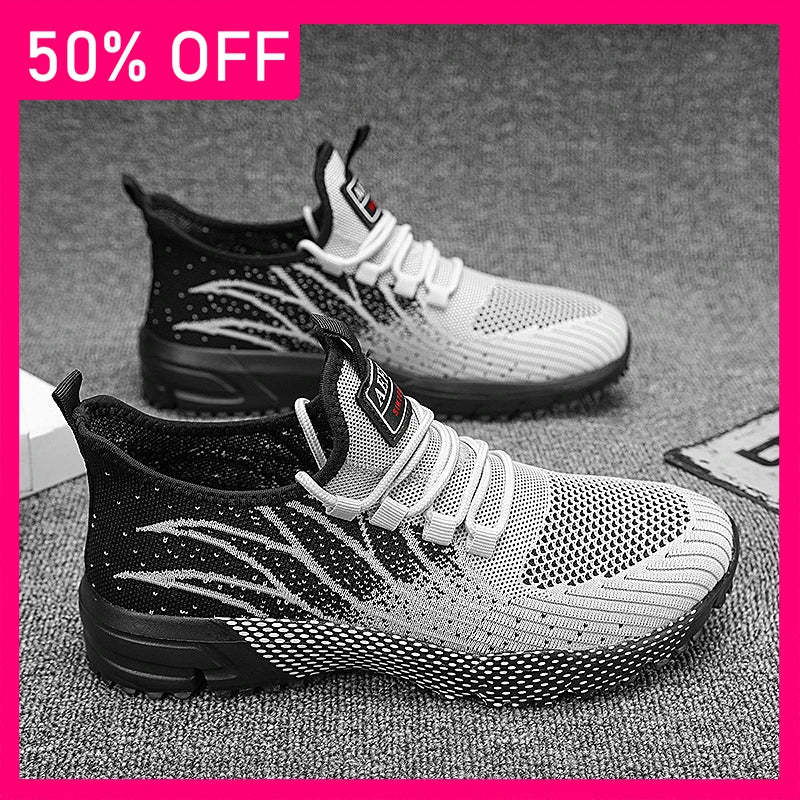 Men Sports Shoes Summer Mesh Lightweight Soft Sole Fitness Shoes 2026 New Comfortable Versatile Outdoor Jogging Tennis Shoes