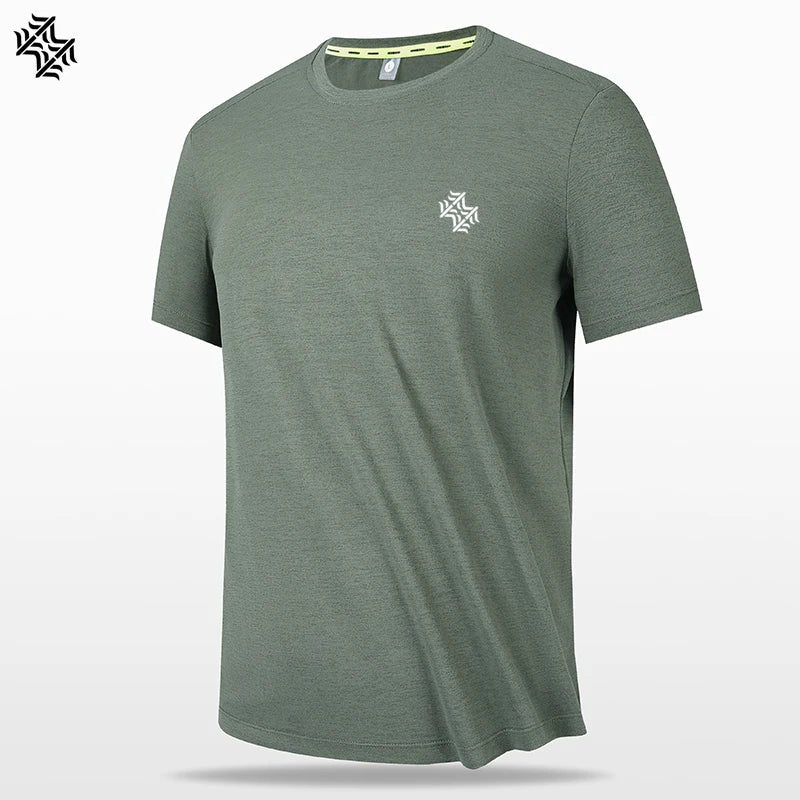 SBWL High Quality Men's Outdoor Hiking Running Weight Loss Fitness Sports Quick Drying T-Shirt Ice Silk Breathable Sweatshirt