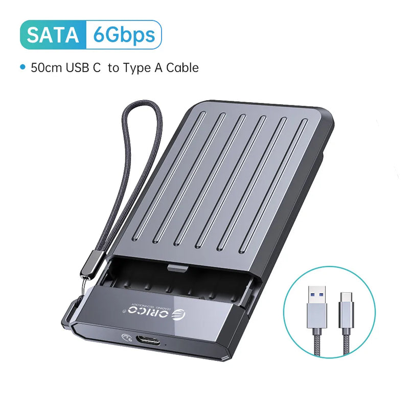 ORICO 6Gbps HDD Case 2.5 inch SATA to USB 3.1 Hard Drive Enclosure Compatible 7mm-9.5mm 2.5" SATA III / II / I HDD and SSD Box