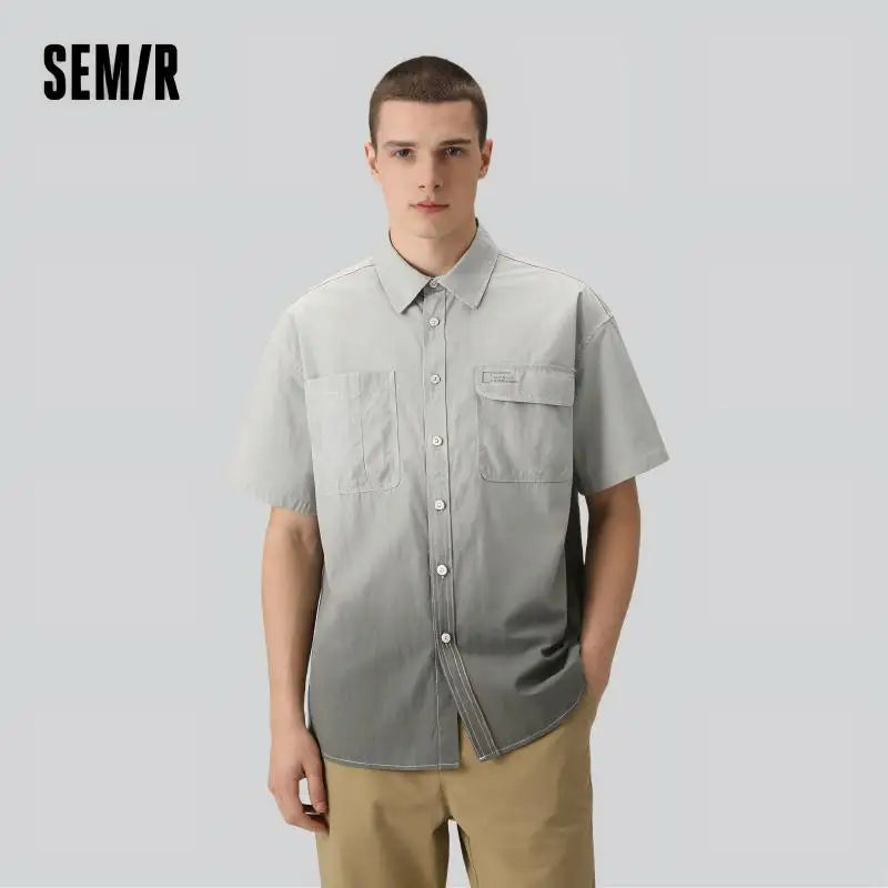 Semir Mens Shirt 2026 Short Sleeve Classic Workwear Tops Simple Trendy Casual Style Soft Comfortable Daily Wear