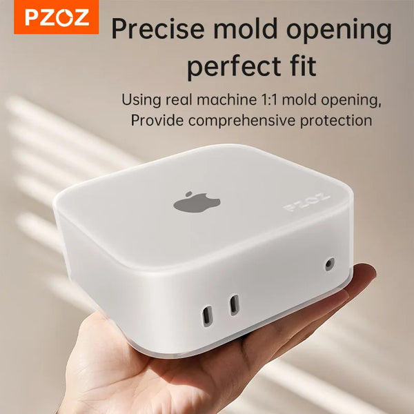 PZOZ For Mac Mini M4 Silicone Case Protective Cover For Macmini Protective Shell Cove Desktop Computer Case Shockproof Soft Case