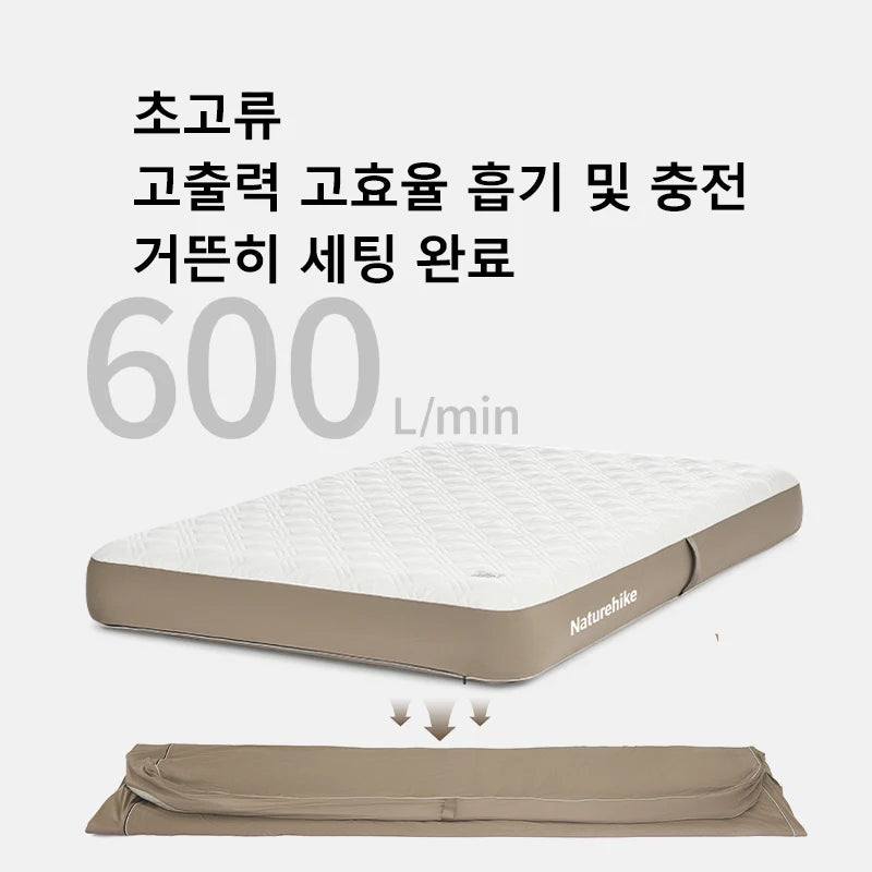 Naturehike Wireless Handheld High Efficiency Inflatable Mattress Pump Camping Travel High Power Portable Air Pumps