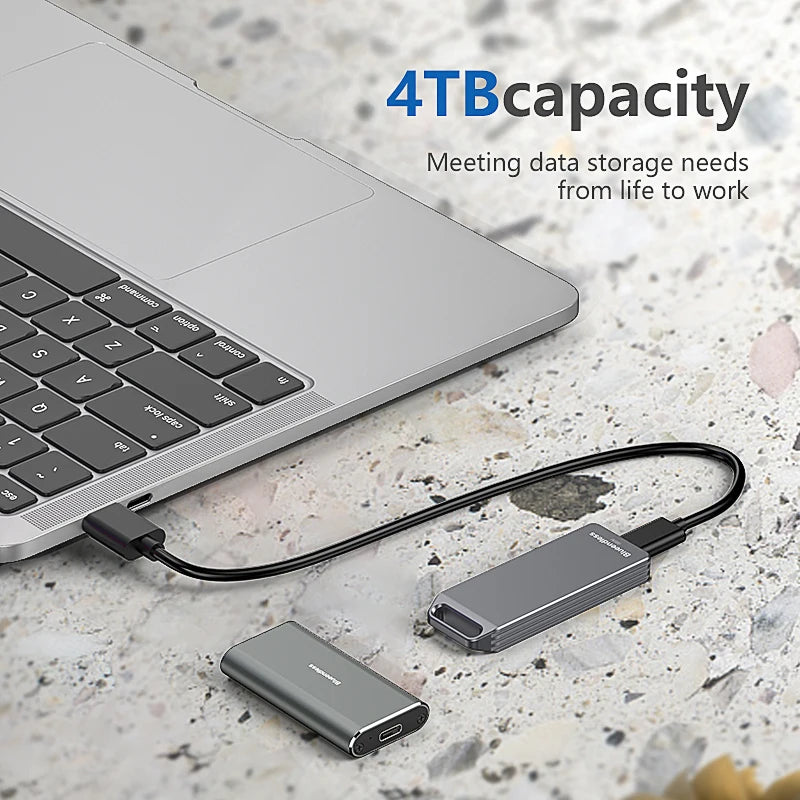 ថាសរឹងចល័ត Blueendless Mini M.2 NVME 2242 ចល័តអាលុយមីញ៉ូមទាំងអស់ TYPE-C កុំព្យូទ័រខាងក្រៅថាសរឹងចល័តប្រអប់