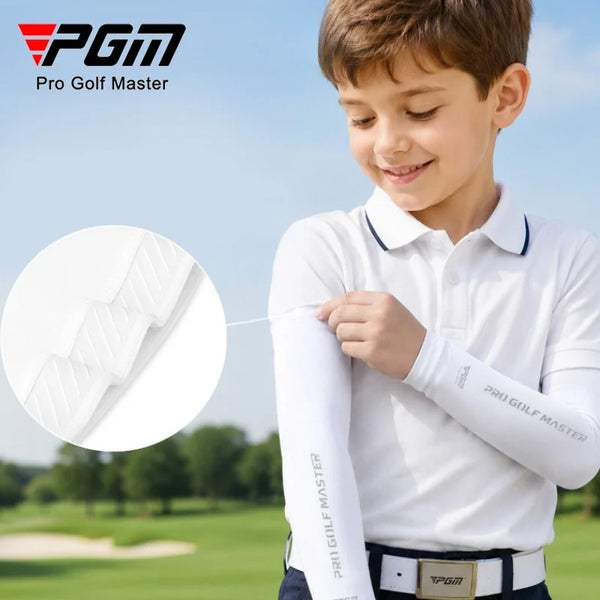 PGM Golf Children's Ice Silk Sunscreen Sleeve Cover Is Skin Friendly, Soft, Cool, Breathable, High Elasticity, Anti Slip XT009