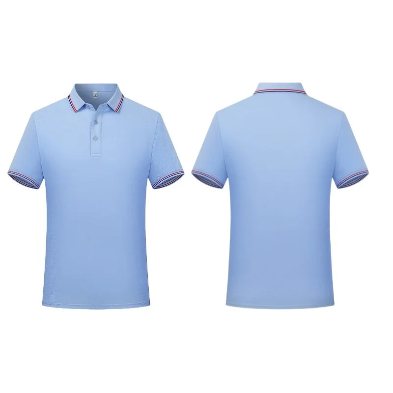 Customizable antibacterial high-end casual business comfortable Polo shirt collar T-shirt company Logo printed  staff team unifo
