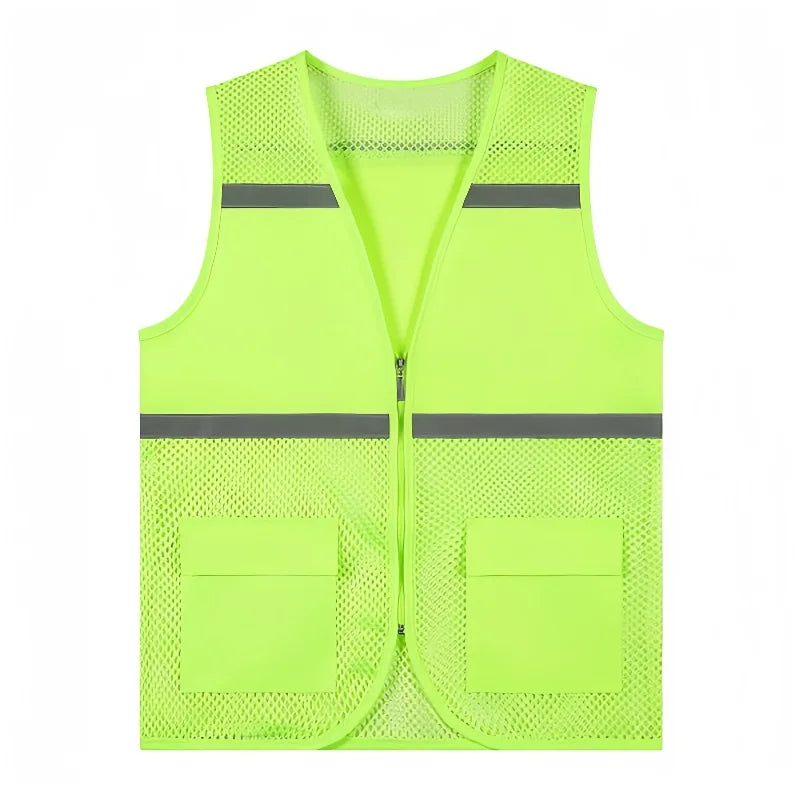 Hot Sale Custom Logo Printed Advertising Clothing Work Vest  Summer Breathable Mesh Fishing Vest Volunteer Workwear