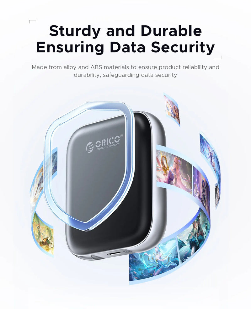ORICO 8TB Extreme Portable SSD Up to 460MB/S 1000MB/S External Solid State Drive for Gaming and Content Creation A5MAX A10MAX