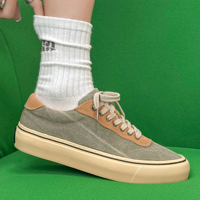 Men's high-quality canvas shoes four seasons fashion breathable light soft-sole comfort outdoor casual walking sports board shoe