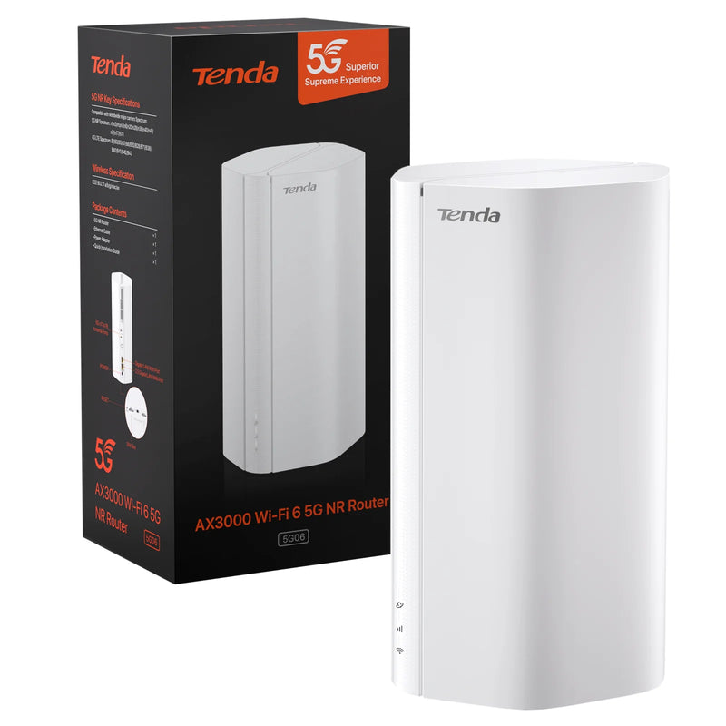 រ៉ោតទ័រ Tenda 5G SIM Wi-Fi6 AX1800 AX3000 ម៉ូដឹម Wi-Fi 6 Wireless CPE ចំណុចក្តៅ WiFi 5G/4G/3G ពហុរបៀប 2.4Ghz 5Ghz Mesh Router 5g