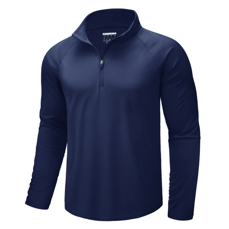 TACVASEN Mens UPF50+ UV Protection T-Shirt Lightweight Long Sleeve Quick Dry Fishing Shirt Outdoor Hiking Workout Rash Guards