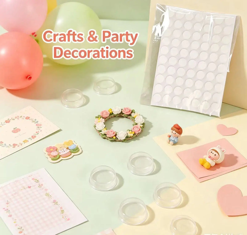 Nano Seamless Transparent Dot Double-Sided Adhesive Stickers Clear Jewelry Foot Ornaments Accessories Fixed Support for Foot Sti