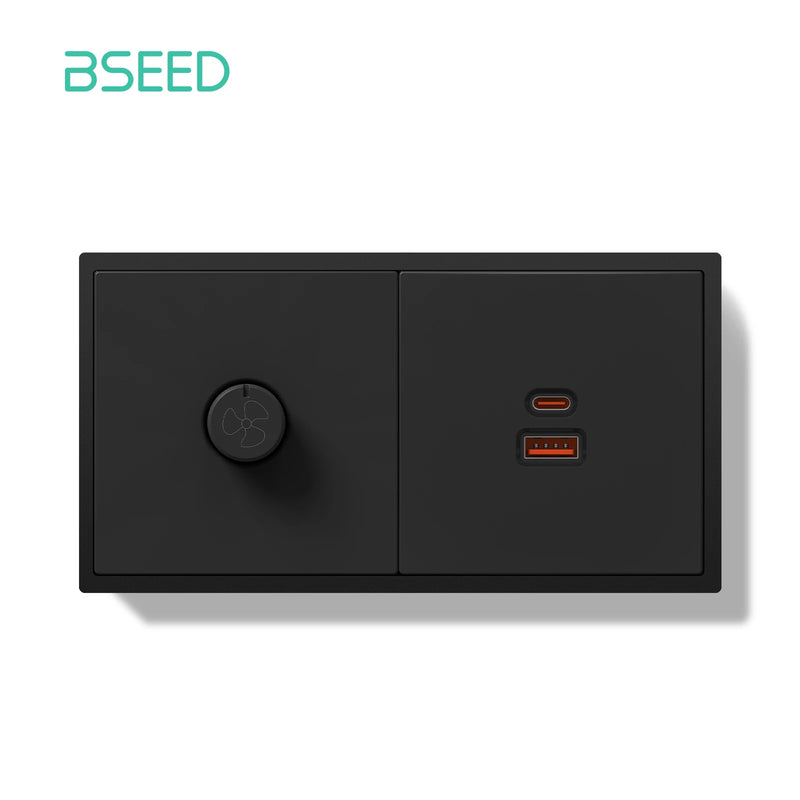 BSEED Light Dimmer Switch Rotary Knob Dimmer Switch Adjustable Brightness Controller Plastic Frame Button LED Bulb Dimmer Switch