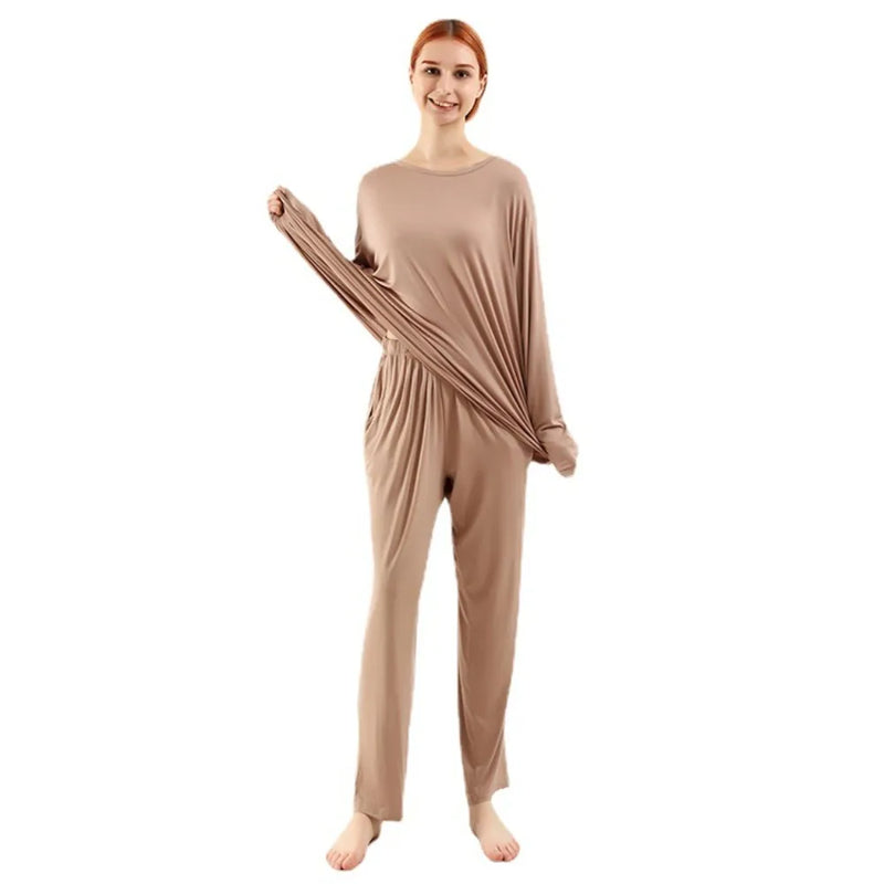 Women’s Loungewear Pajamas 2 Pieces Set for Woman Clothes Soft Lounge Wear 3XL-7XL Large Loungewear Suit Elastic Waist Pants