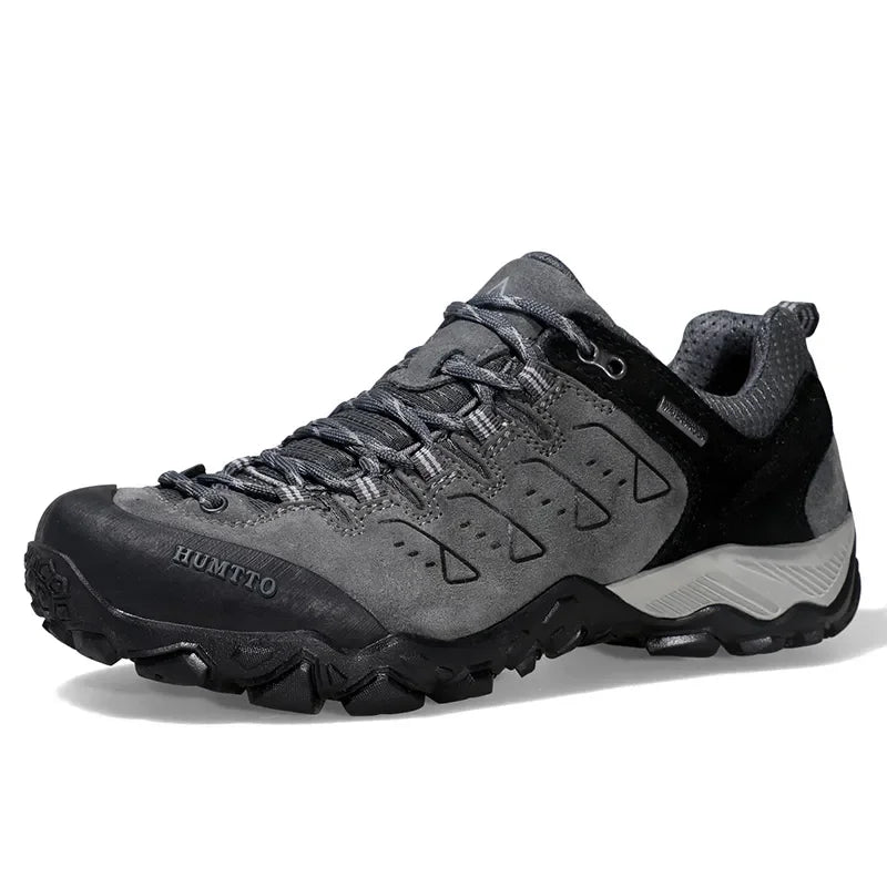 HUMTTO Trekking Boots for Men Breathable Camping Men's Sports Shoes Winter Hiking Shoes Outdoor Leather Designer Sneakers Man