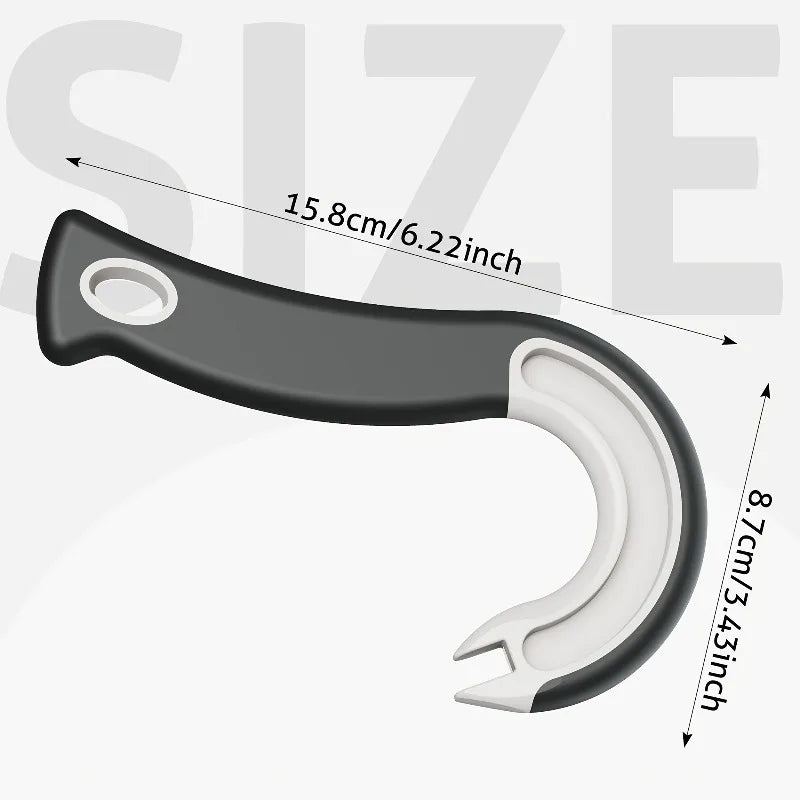 1pc Easy-Grip Hook Can Opener - Durable Plastic, Perfect for Home & Restaurant Use, Ideal Christmas Party Accessory.