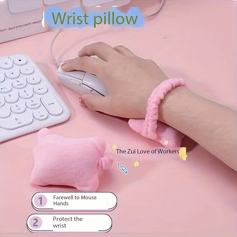 1pc Wrist Support Mouse Pad with a Small Cushion,Perfect for Office Workers to Prevent Hand Fatigue While Typing,Wrist joint pad