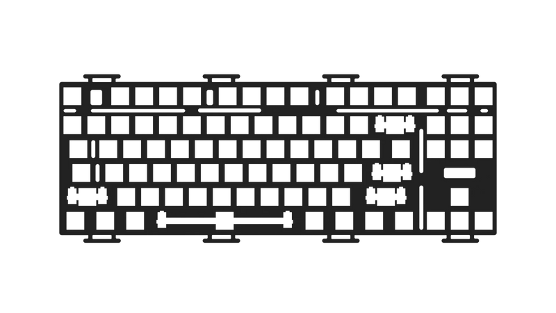 Akko Monsgeek M3 FR4/POM Plate for MonsGeek M3 Mechanical Keyboard DIY Kit