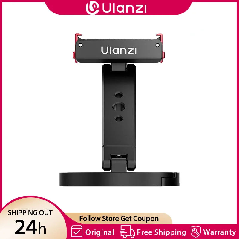 ជើងទ្រកាមេរ៉ា Ulanzi MA04 MagLock Quick-Release Mount សម្រាប់កាមេរ៉ា DJI Action 6 5 4 3 Action ដែលអាចទ្របានជាមួយវីស 1/4" Tripod Mount