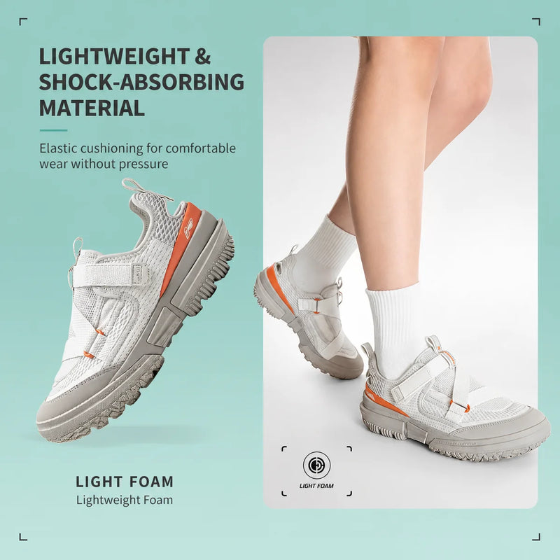 ស្បែកជើង Li-Ning សម្រាប់នារី CLM ROAM SUM ពាក់ក្រៅផ្ទះ ធ្វើពីស្នោស្រាល មានខ្យល់ចេញចូលបានល្អ មានស្រទាប់ការពារពន្លឺ ធ្វើពីលីនីង ធន់នឹងទឹក ស្បែកជើងរដូវក្ដៅ AHLV006