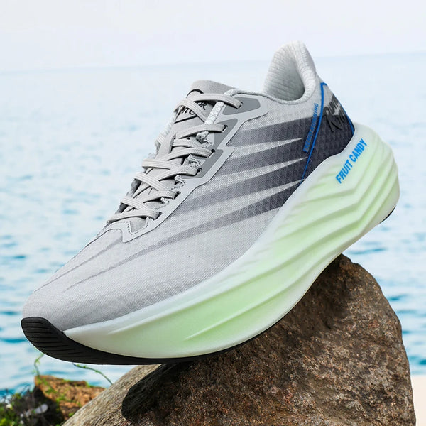 Men women casual sneakers four seasons breathable fitness soft-sole outdoor speed running shoes couple light racing sports shoes
