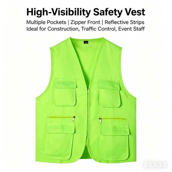 2026 Popular Summer Fishing Vest Multi-Pocket Work and Leisure All-Match High-End Custom Logo Printed Brand Text